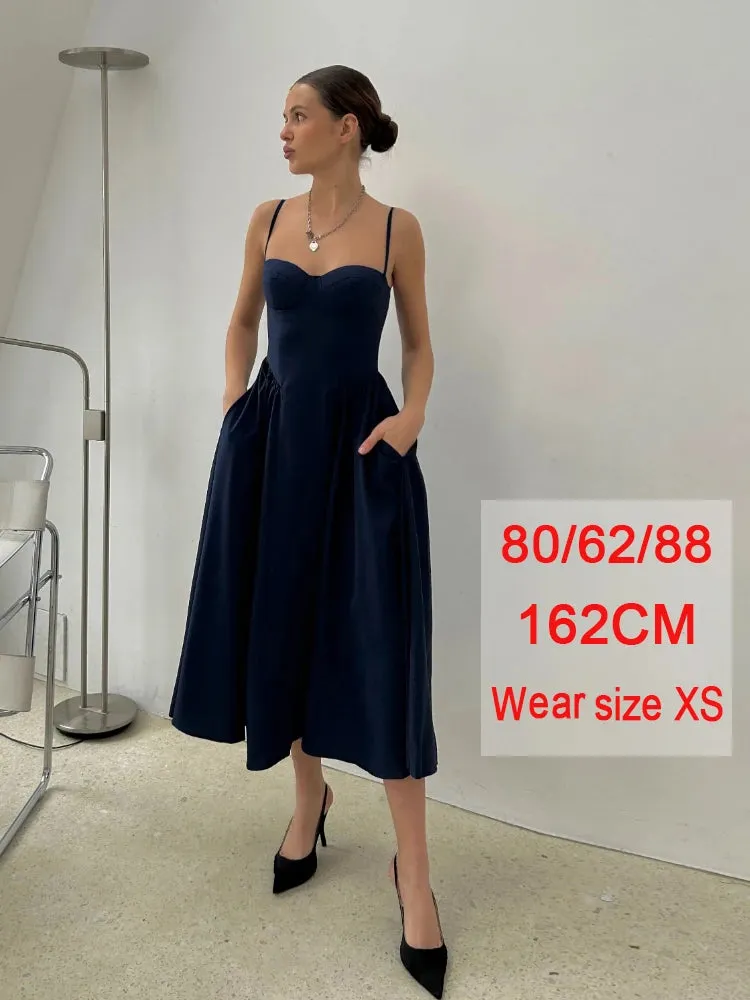 Mingmingxi Summer Midi A-Line Dress