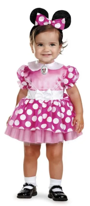 Minnie Mouse Pink 12-18 Mths  Costume