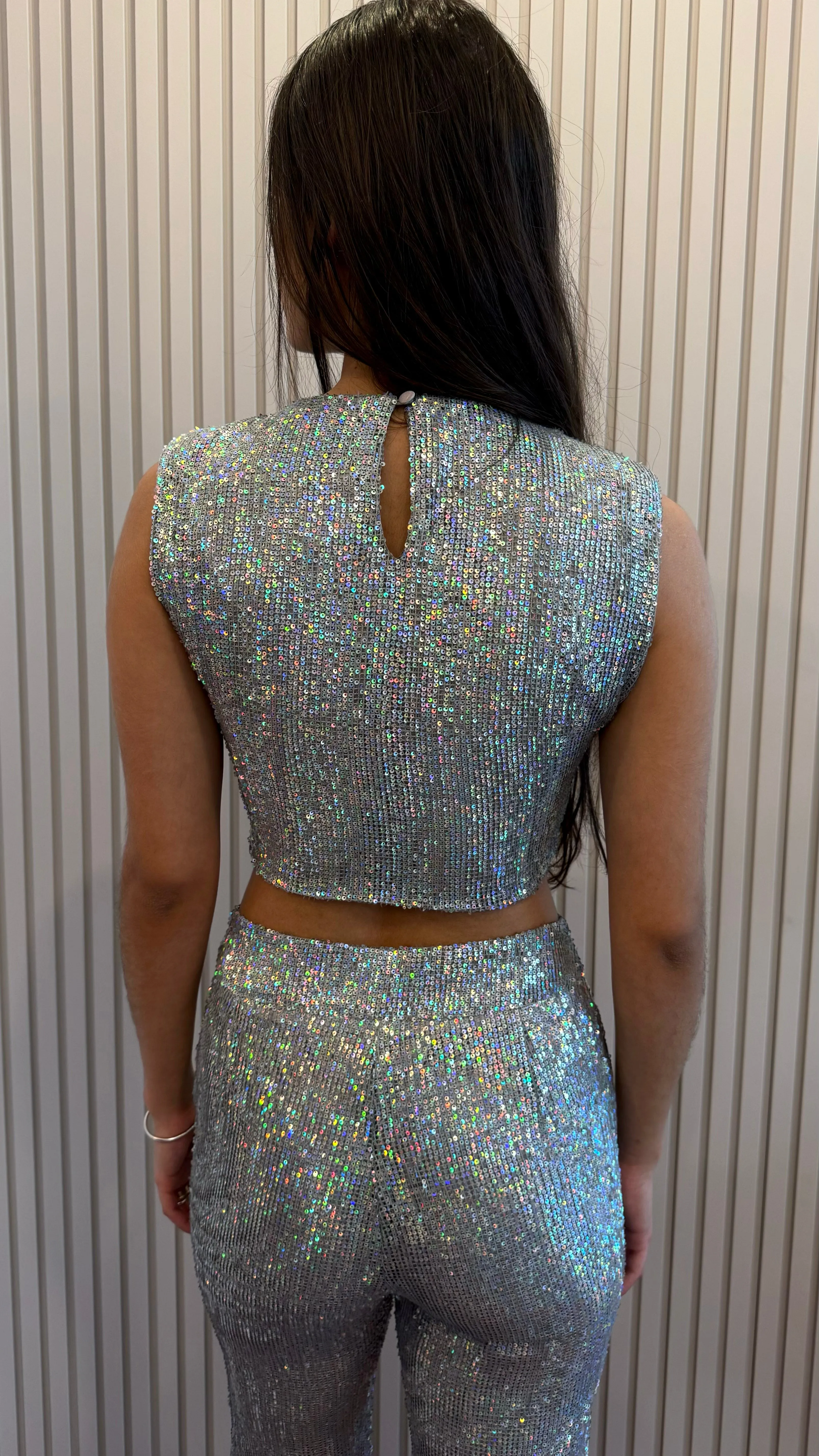 MIRA SET SEQUIN TOP/PANT