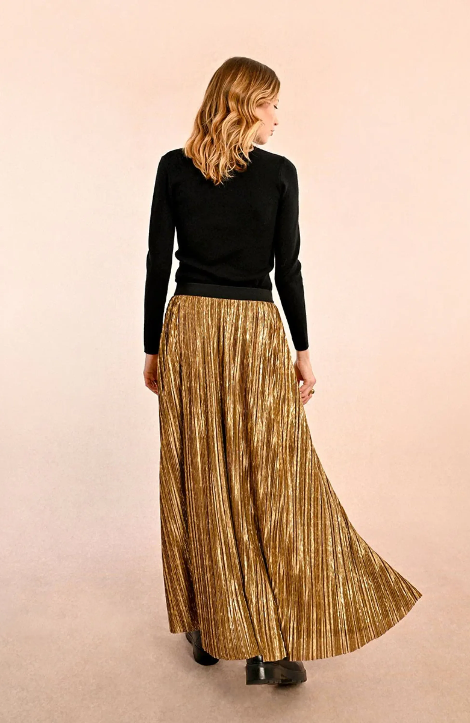Molly Bracken - Metallic Midi Skirt