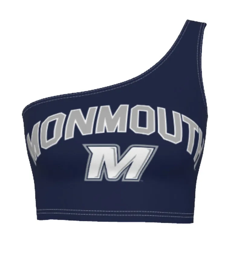 Monmouth Navy One Shoulder Top