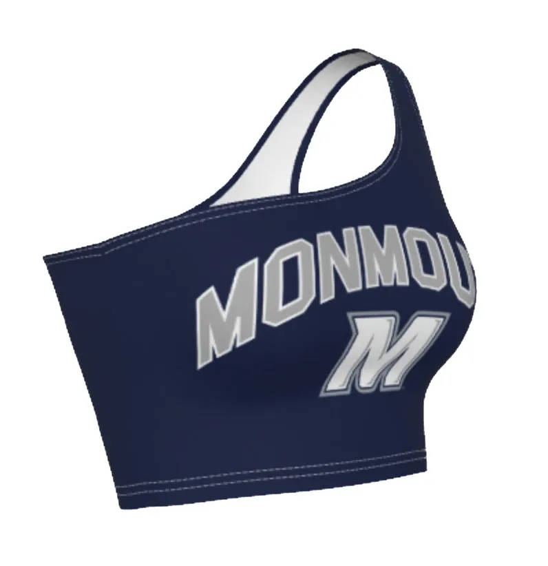 Monmouth Navy One Shoulder Top