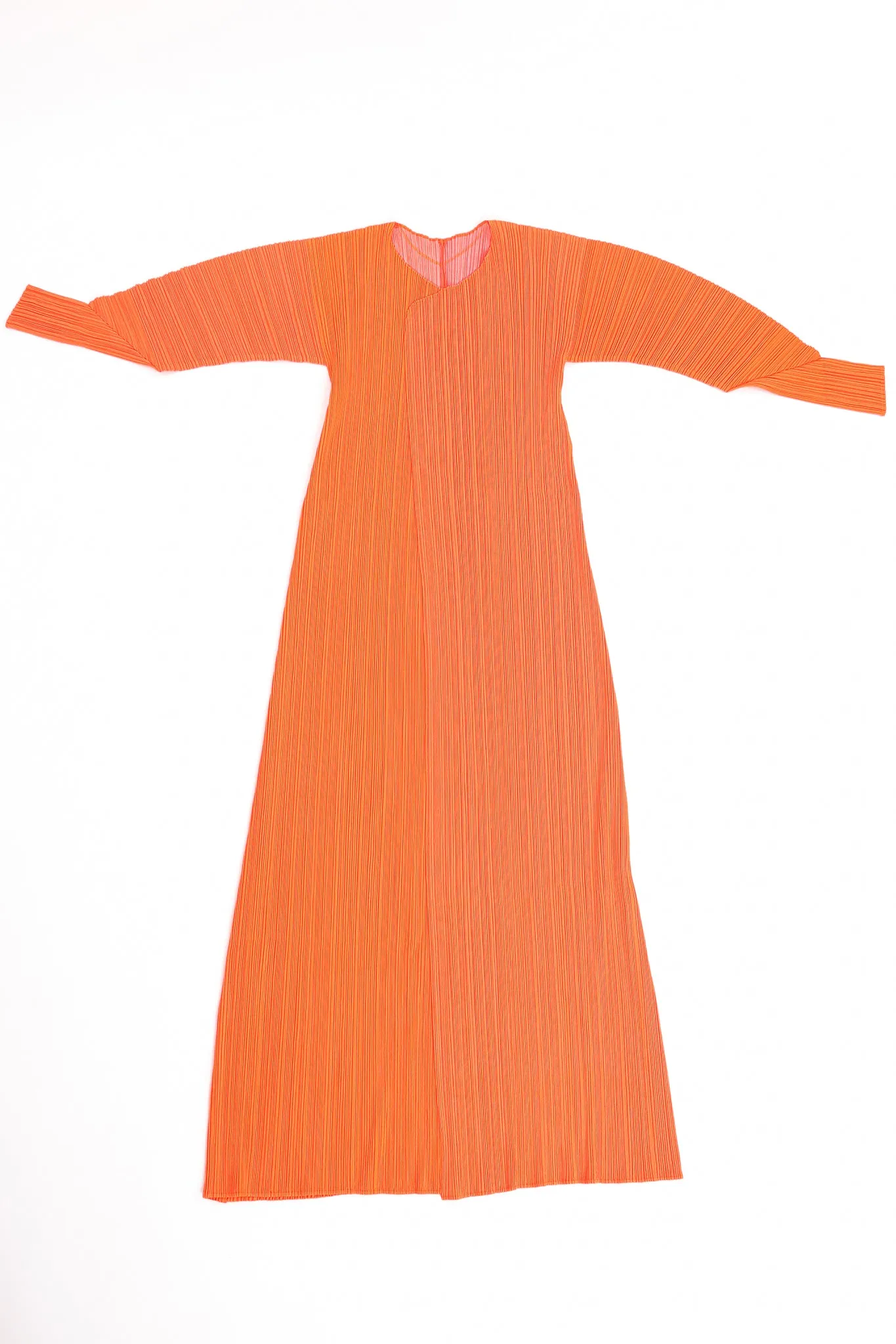 Neon Pleated Duster & Skirt Set