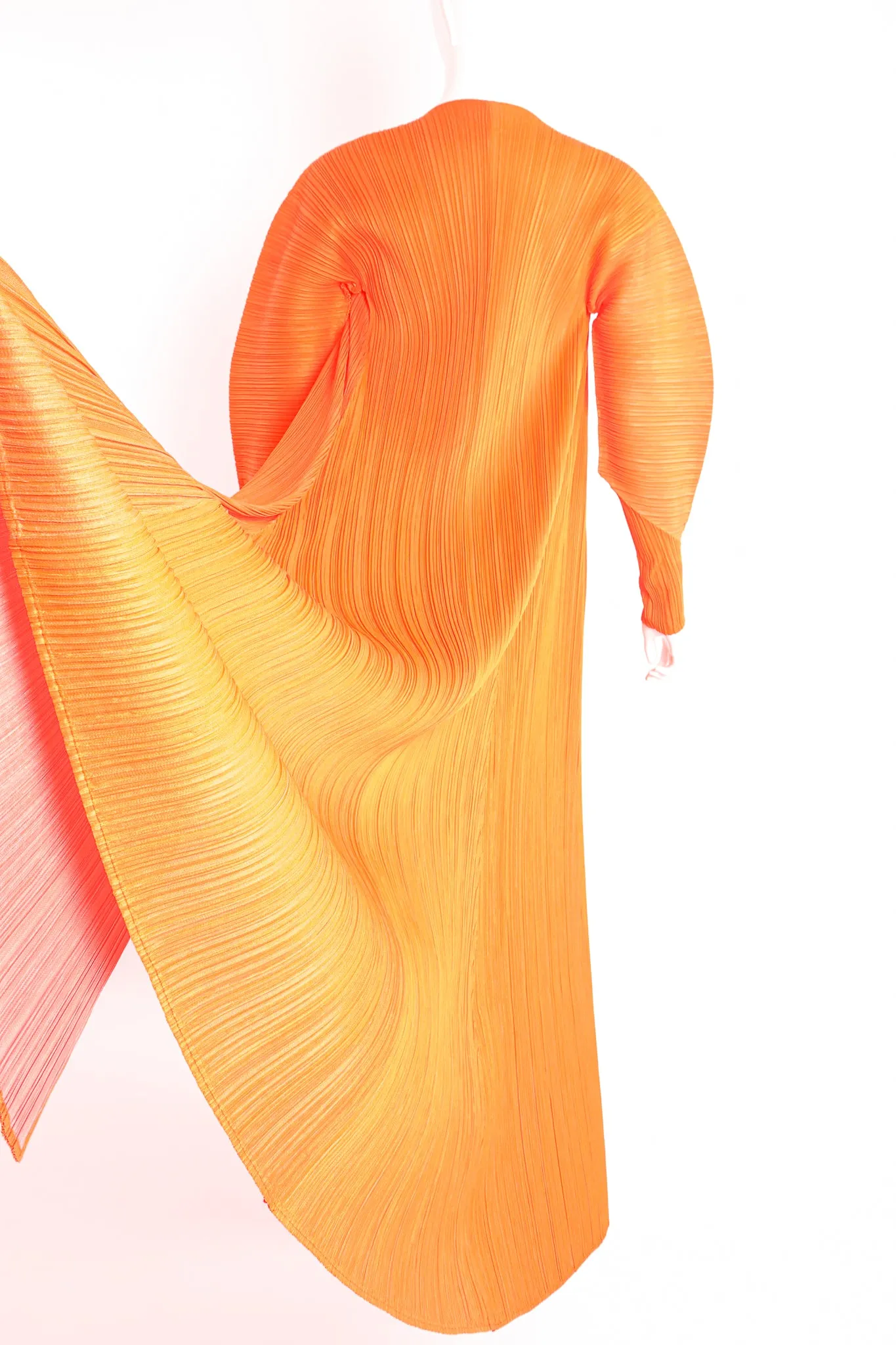 Neon Pleated Duster & Skirt Set