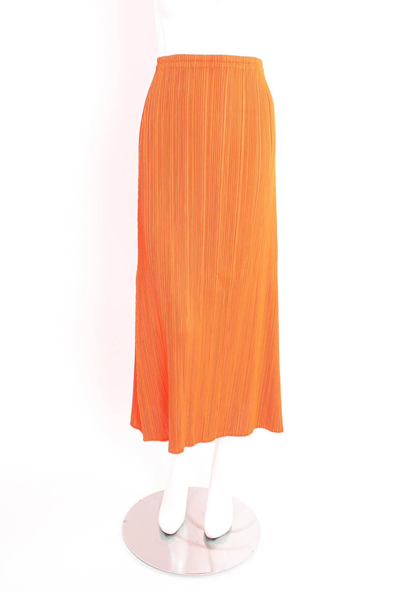 Neon Pleated Duster & Skirt Set
