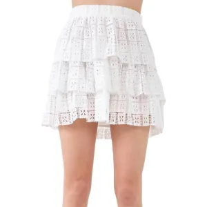 NEW ENDLESS ROSE harlow skirt in white