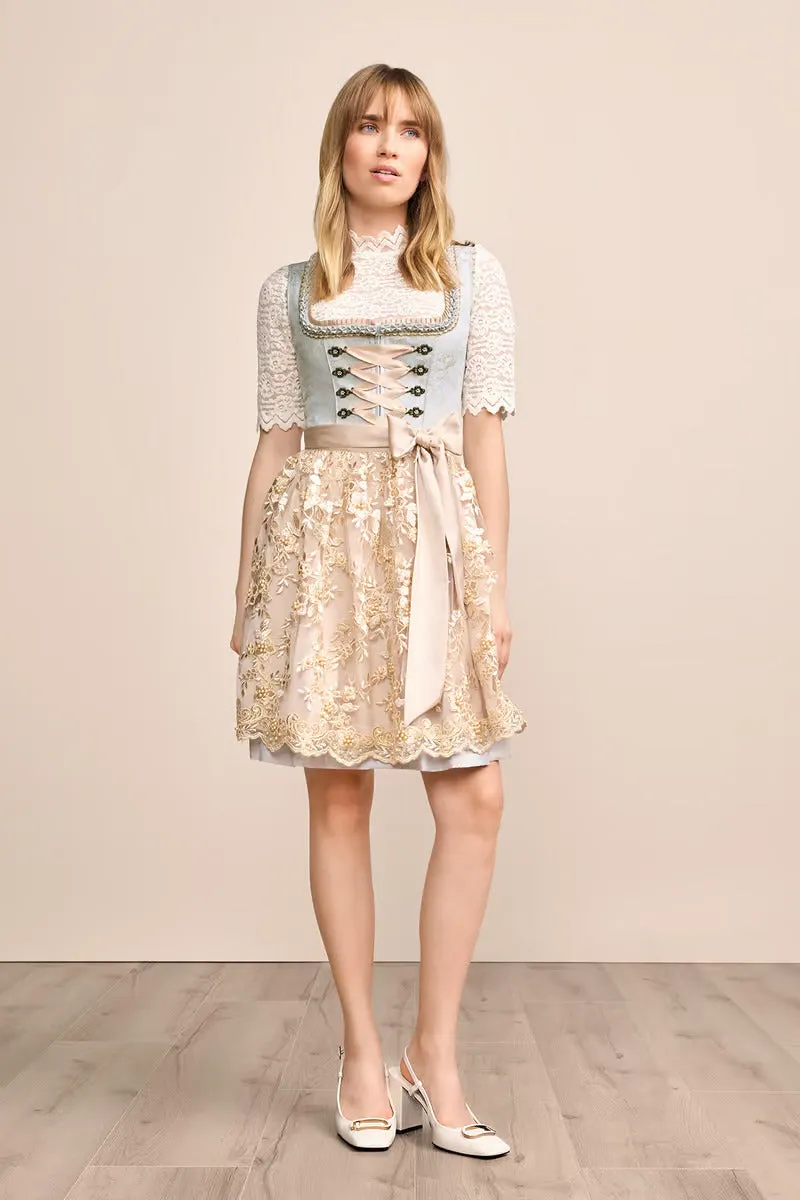 (new) Kruger Mini Dirndl 2pcs. 50cm "Corvina" blue (36)