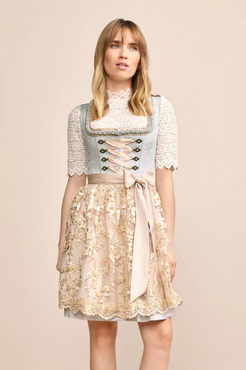 (new) Kruger Mini Dirndl 2pcs. 50cm "Corvina" blue (36)