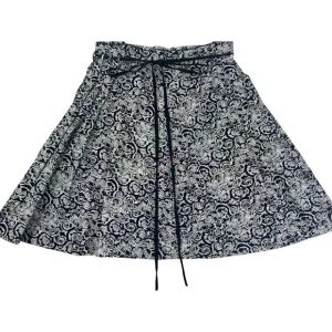 NEW Philippe Adec Womens  Pleated Skirt Navy Blue Office Siren Size 10 Ret. $275