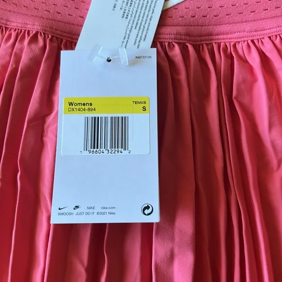 Nike Women Dri-FIT Club Pleated Golf/Tennis Skirt Skort DX1404 894 size S