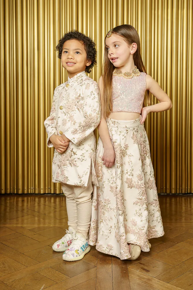 NILAH Iridescent Sequin Kids Top