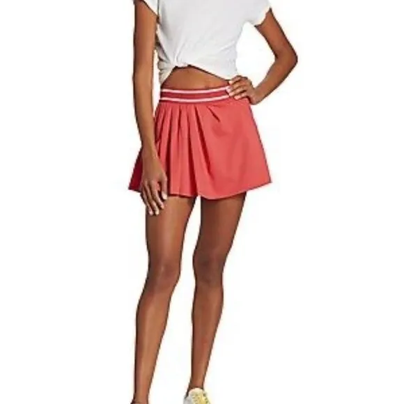 NWOT Free People  FP Movement Round Robin Skort Skirt Red Cayenne