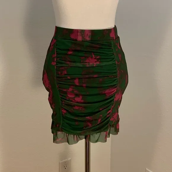 NWOT Free People Romi Mesh Mini Skirt