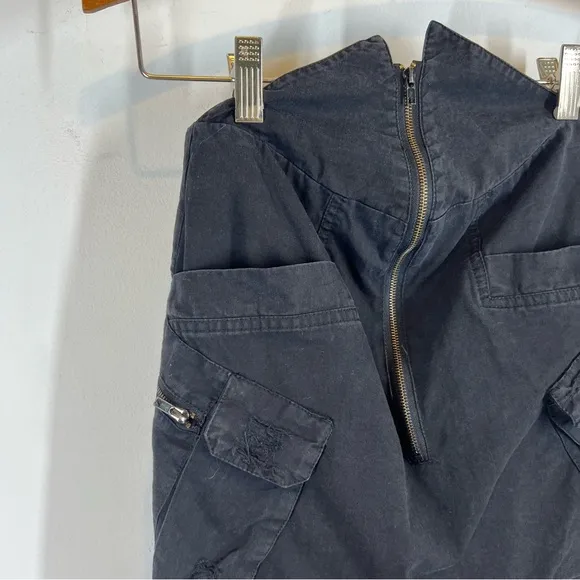 NWT Carmar Distressed Mini Skirt