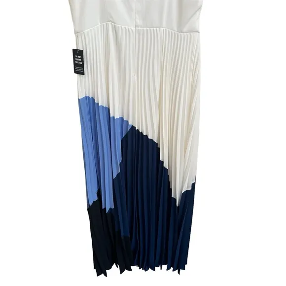 NWT! Express Maxi Dress w/ Pleated Color Block Skirt in Women’s Medium