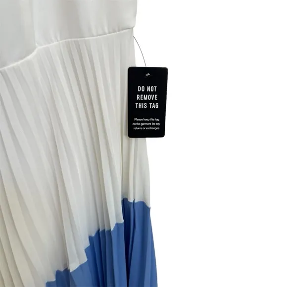 NWT! Express Maxi Dress w/ Pleated Color Block Skirt in Women’s Medium
