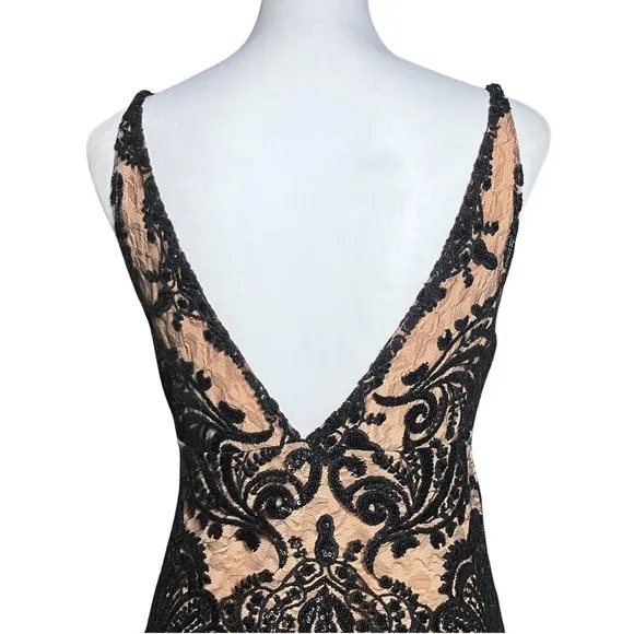 NWT Free People Black Lace Sequin Cocktail Party Mini Dress. Sz 0 XS. Whimsigoth