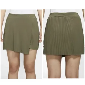 nwt // Nike flex golf victory drifit UV CK7797 Olive Green skort