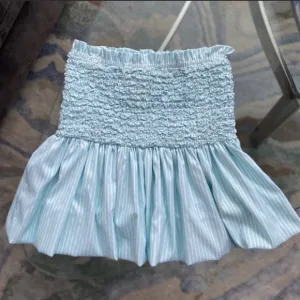 NWT Petersyn Smocked Popcorn Bubble Mini Skirt
