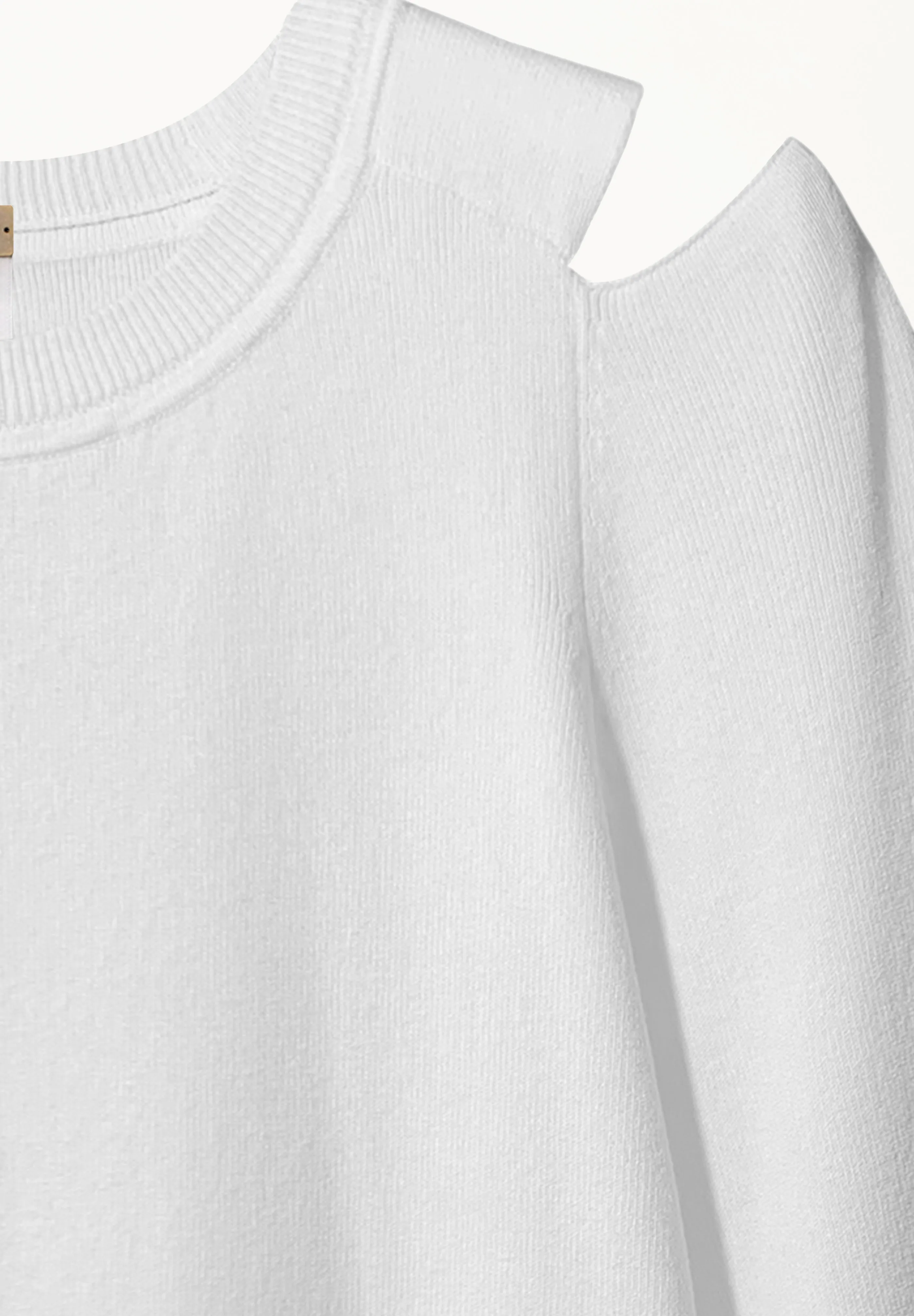 Open Shoulder Top in White