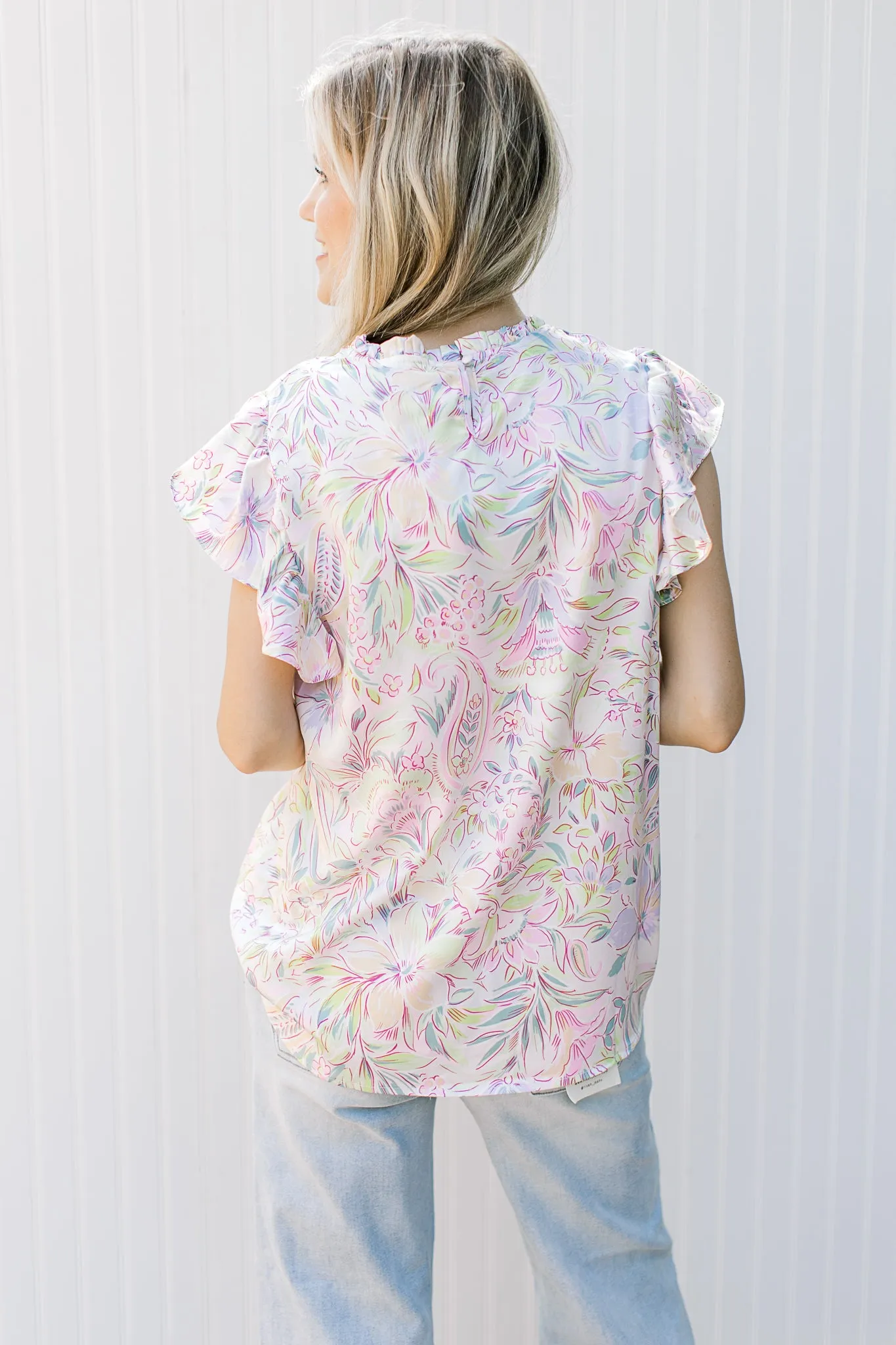 Painted Flowers Top