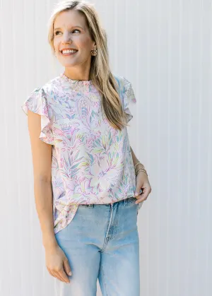 Painted Flowers Top