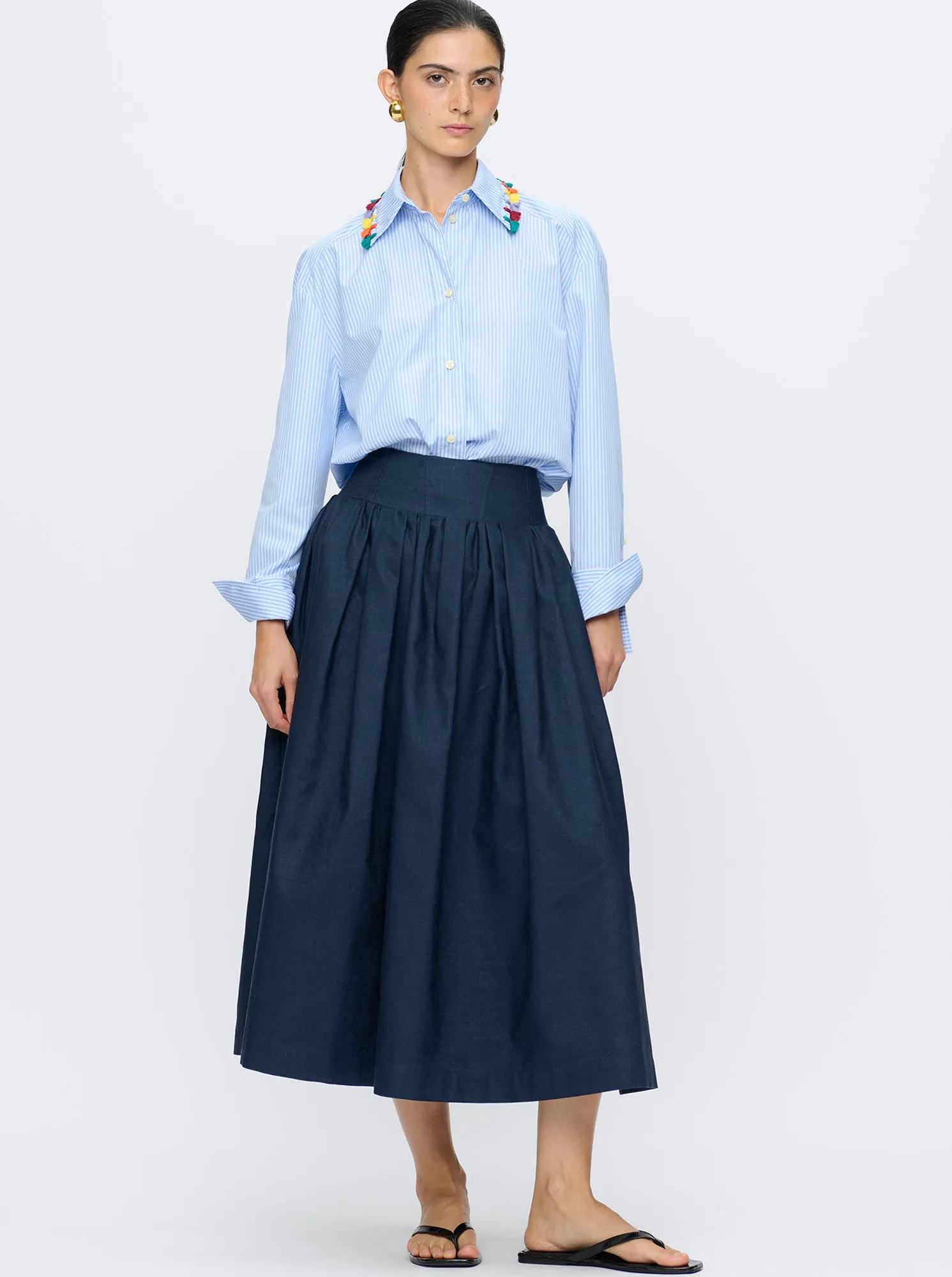 PENELOPE Full skirt Indigo
