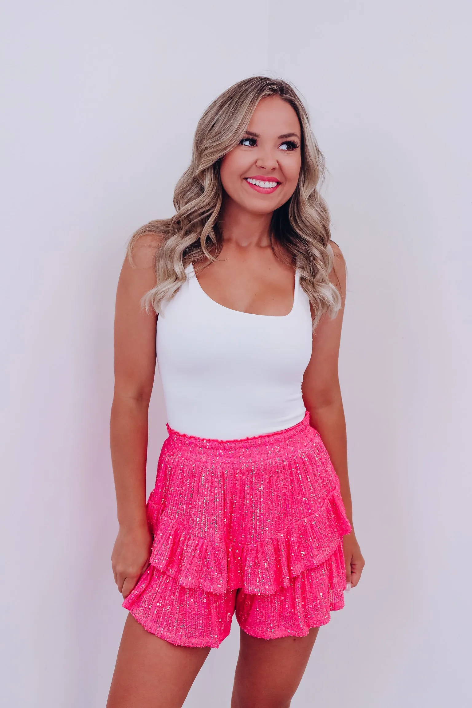 Perfect Fit Crop Tank Top - White