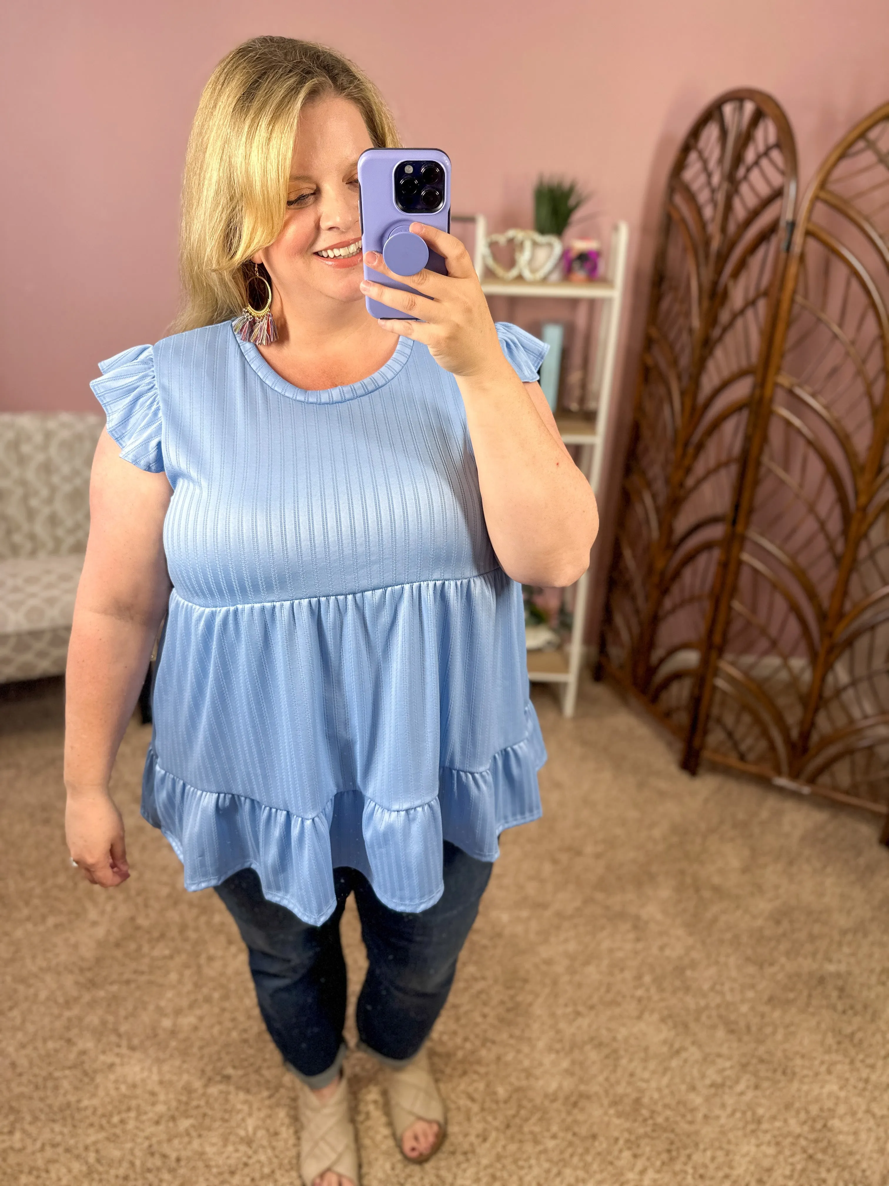 Picture This Top - Blue