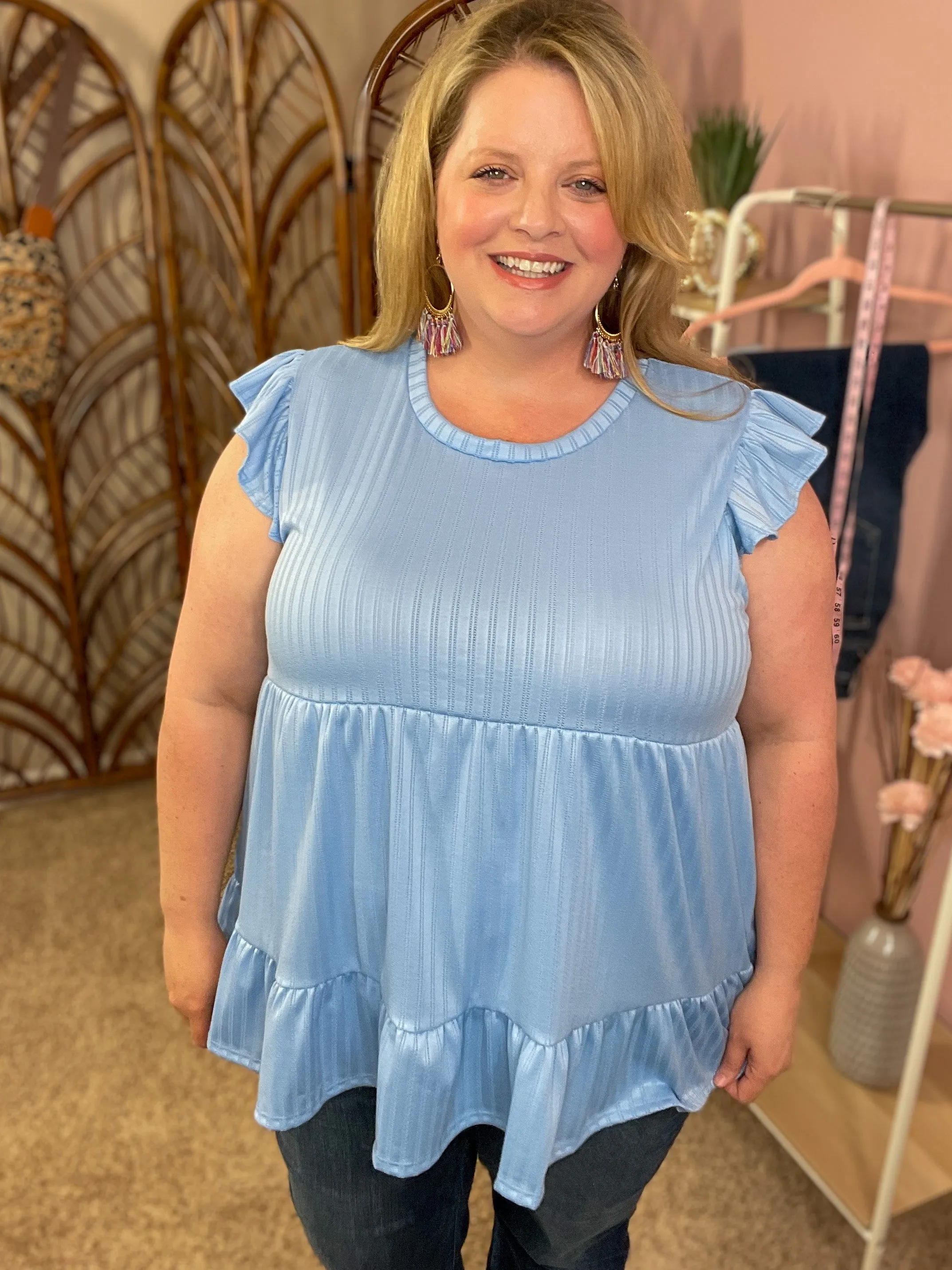 Picture This Top - Blue