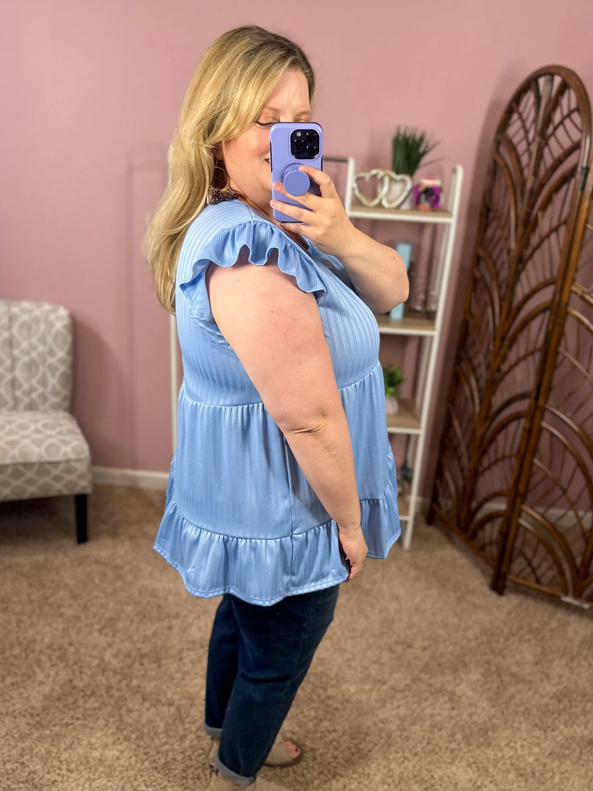 Picture This Top - Blue