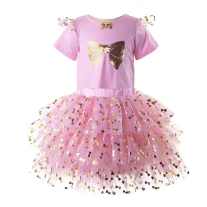 Pink Bow Tulle Tutu Set
