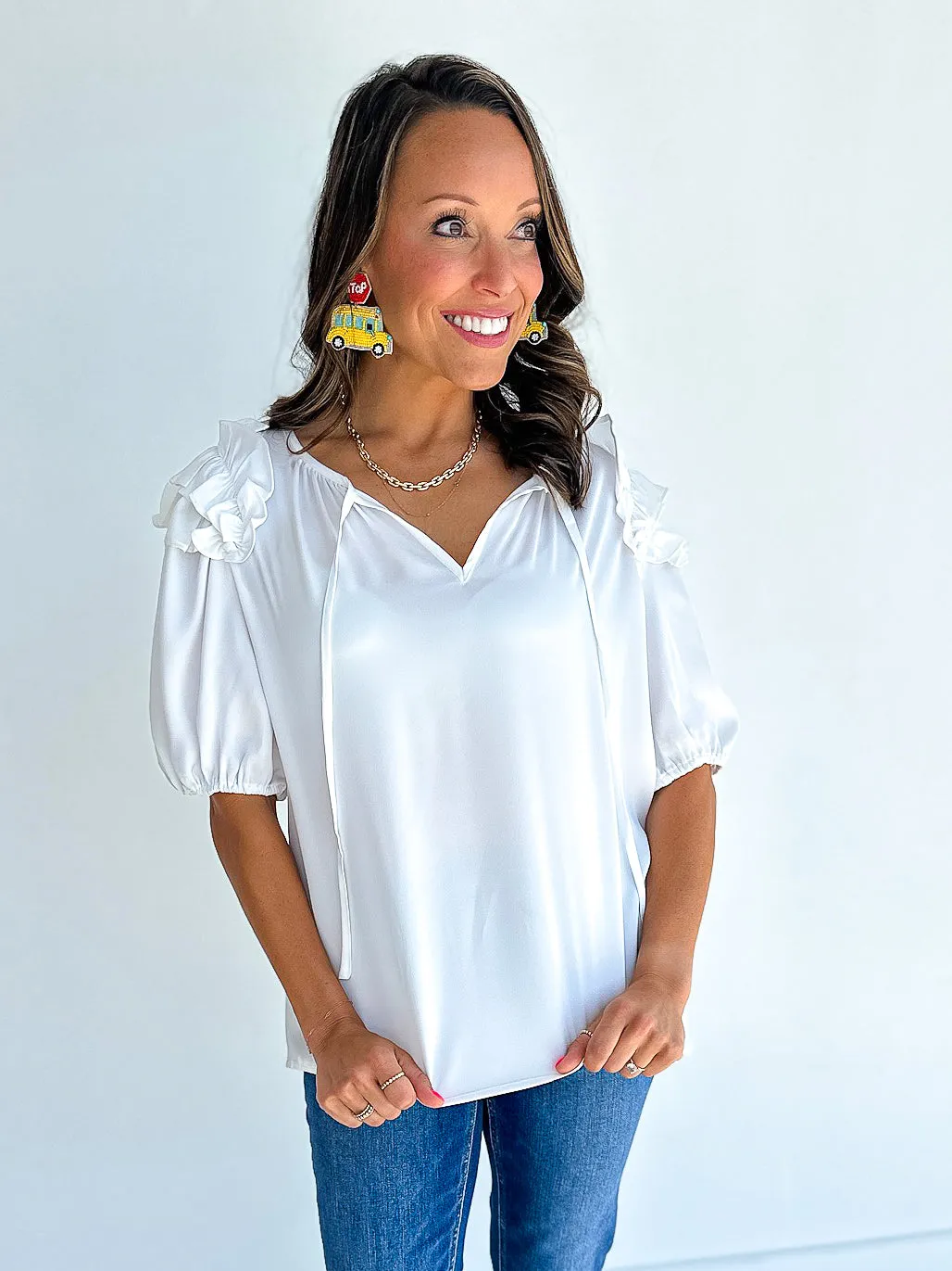 Pippa Ruffle SS Blouse