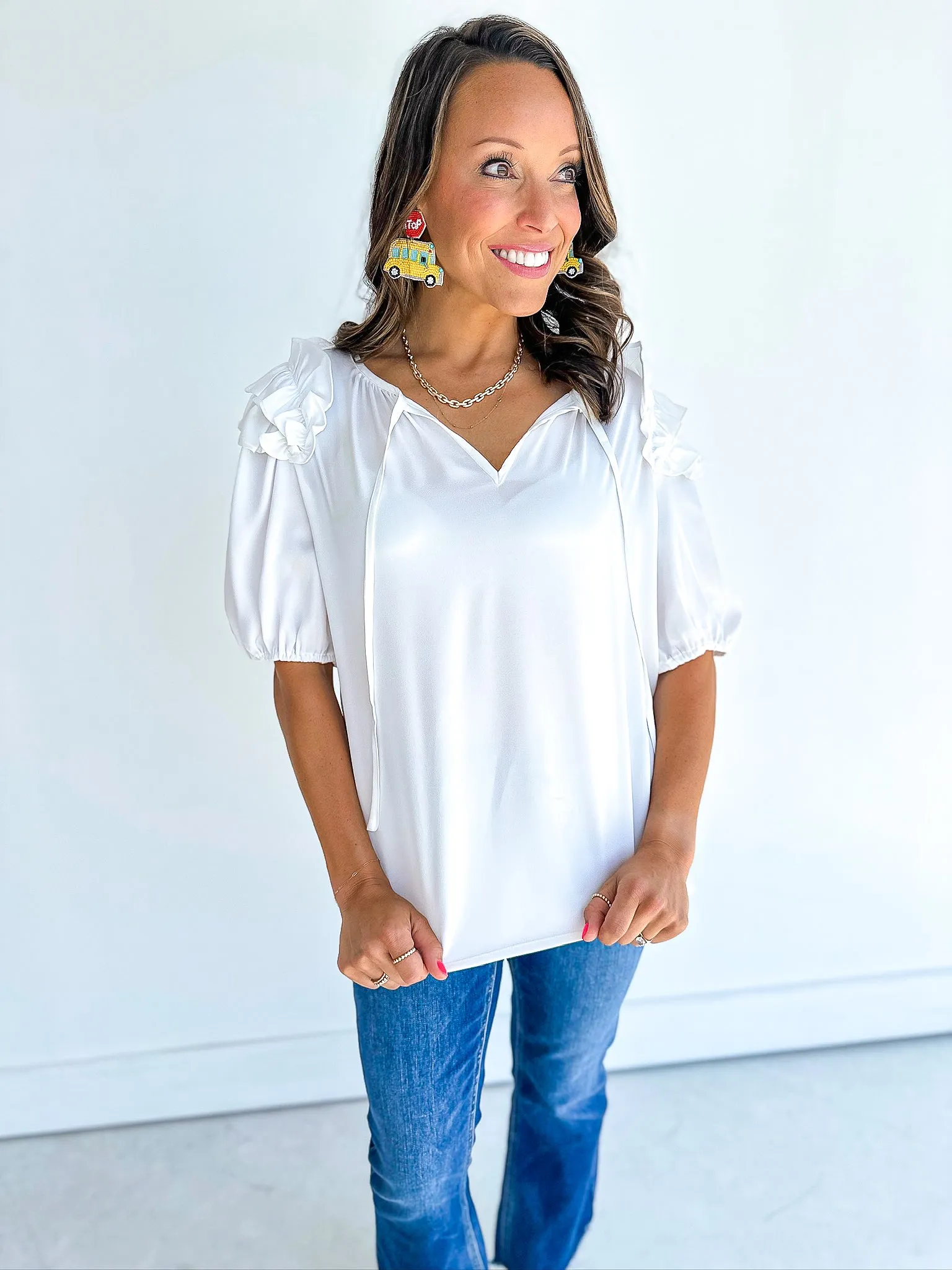 Pippa Ruffle SS Blouse