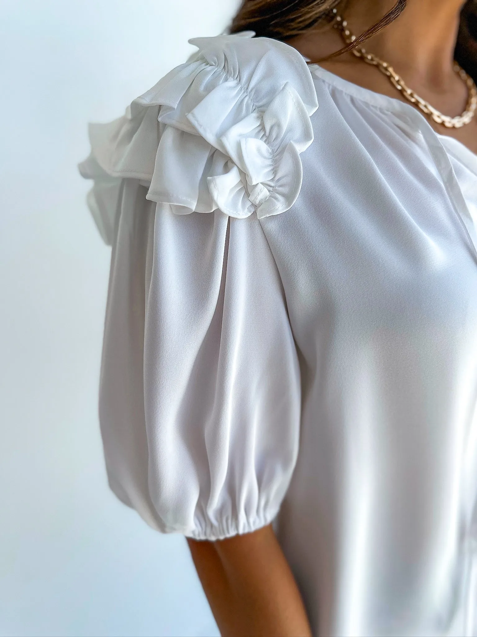 Pippa Ruffle SS Blouse