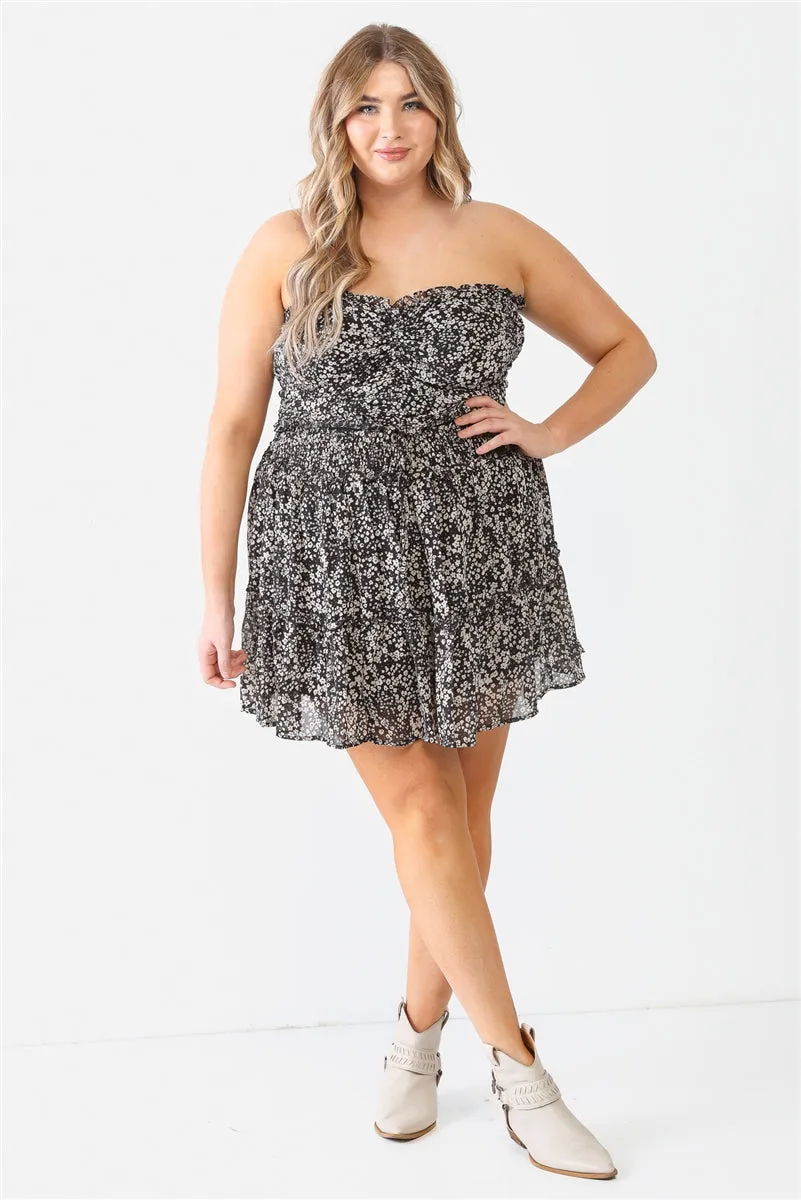 Plus Smocked Top & Skirt Set