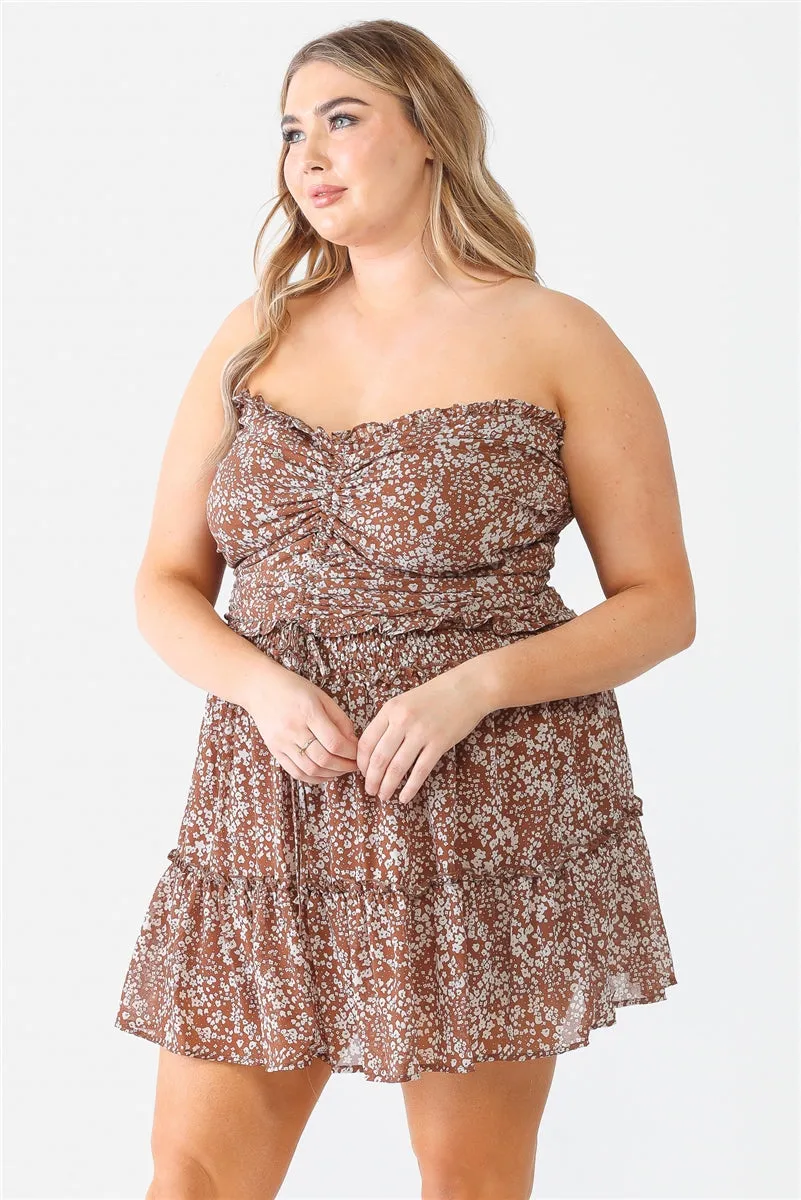 Plus Smocked Top & Skirt Set