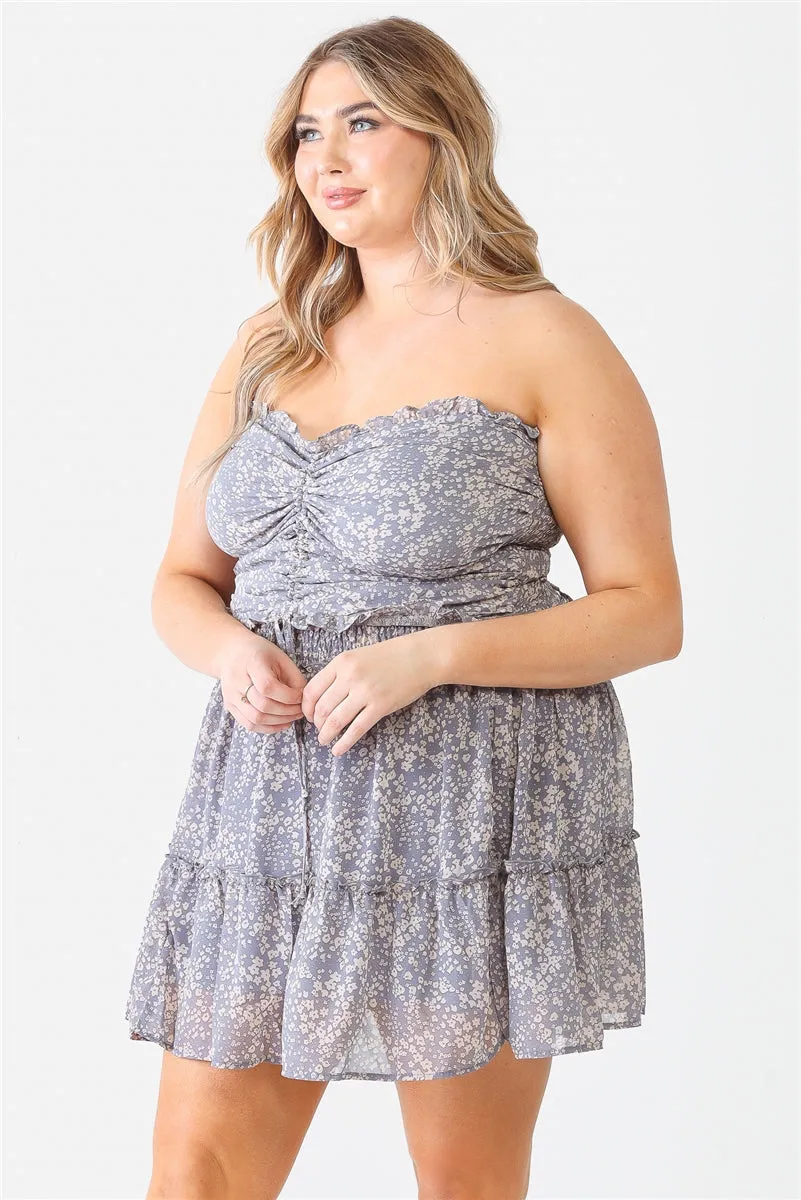 Plus Smocked Top & Skirt Set