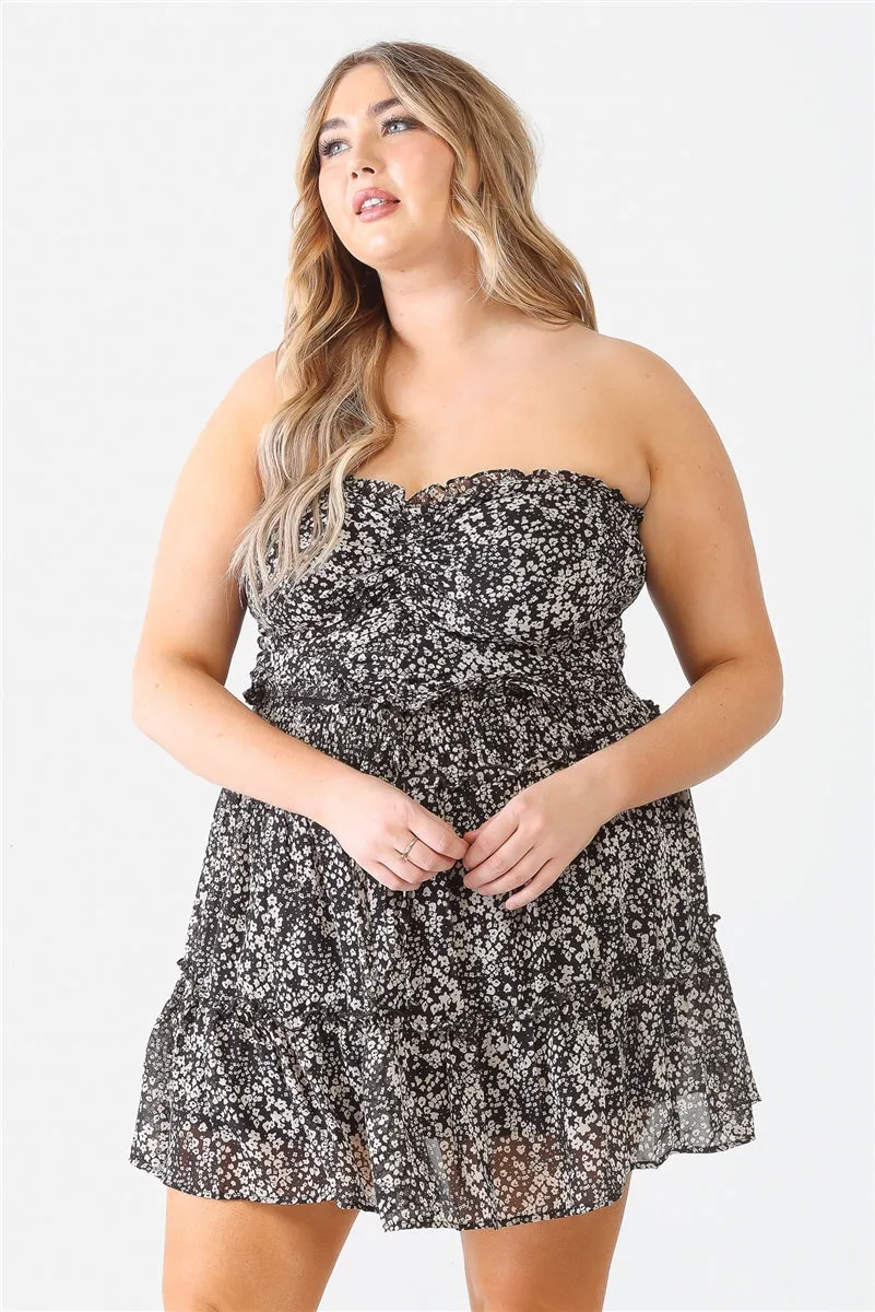 Plus Smocked Top & Skirt Set