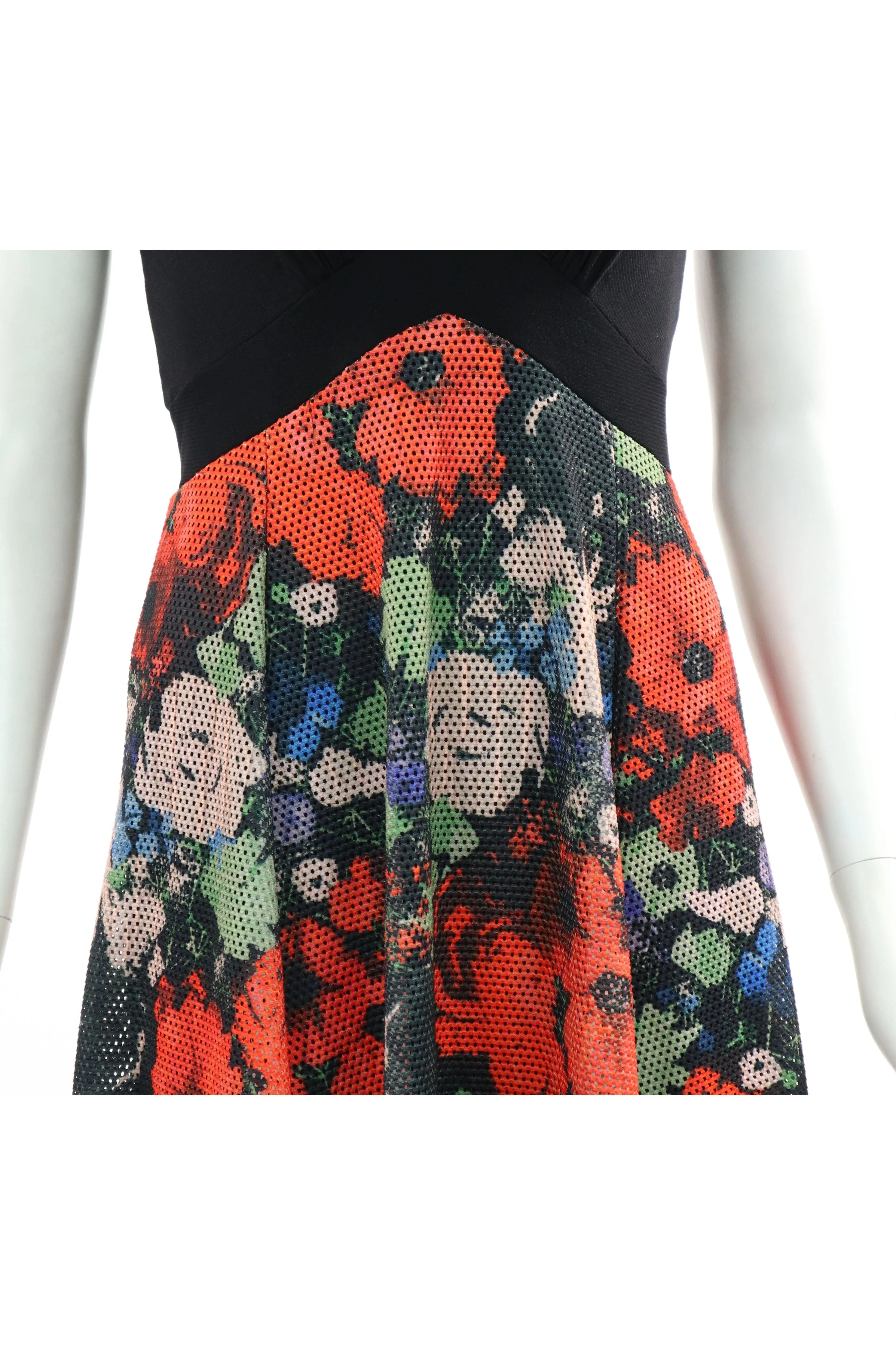 POPPIES High-Low V-Neck Empire Waist Dress