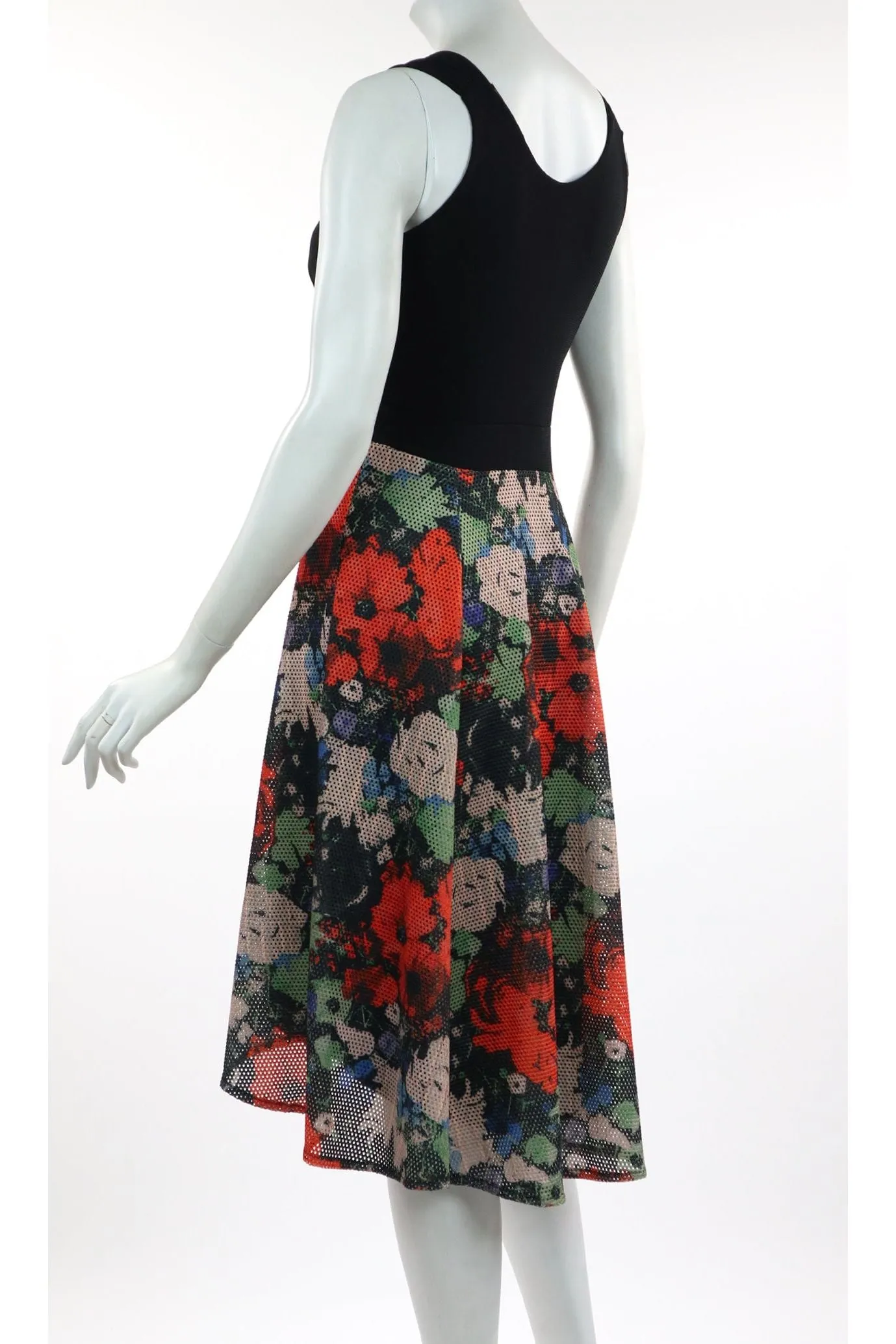POPPIES High-Low V-Neck Empire Waist Dress