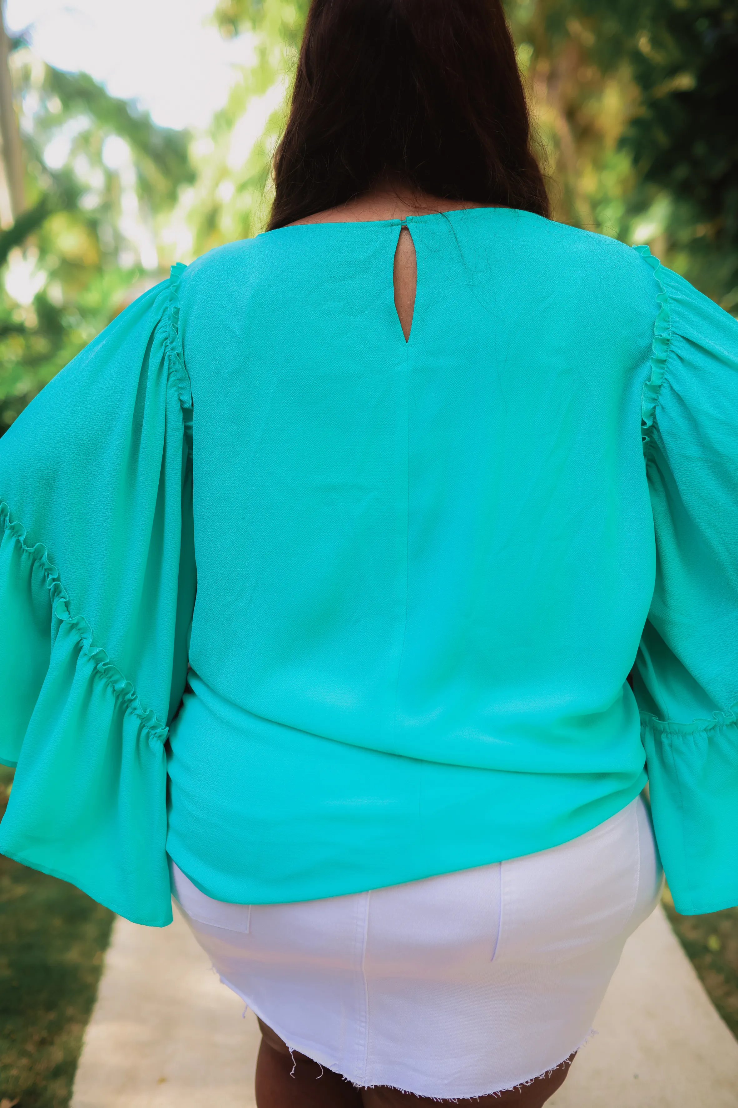 PREORDER-Blaine Ruffle Sleeve Top