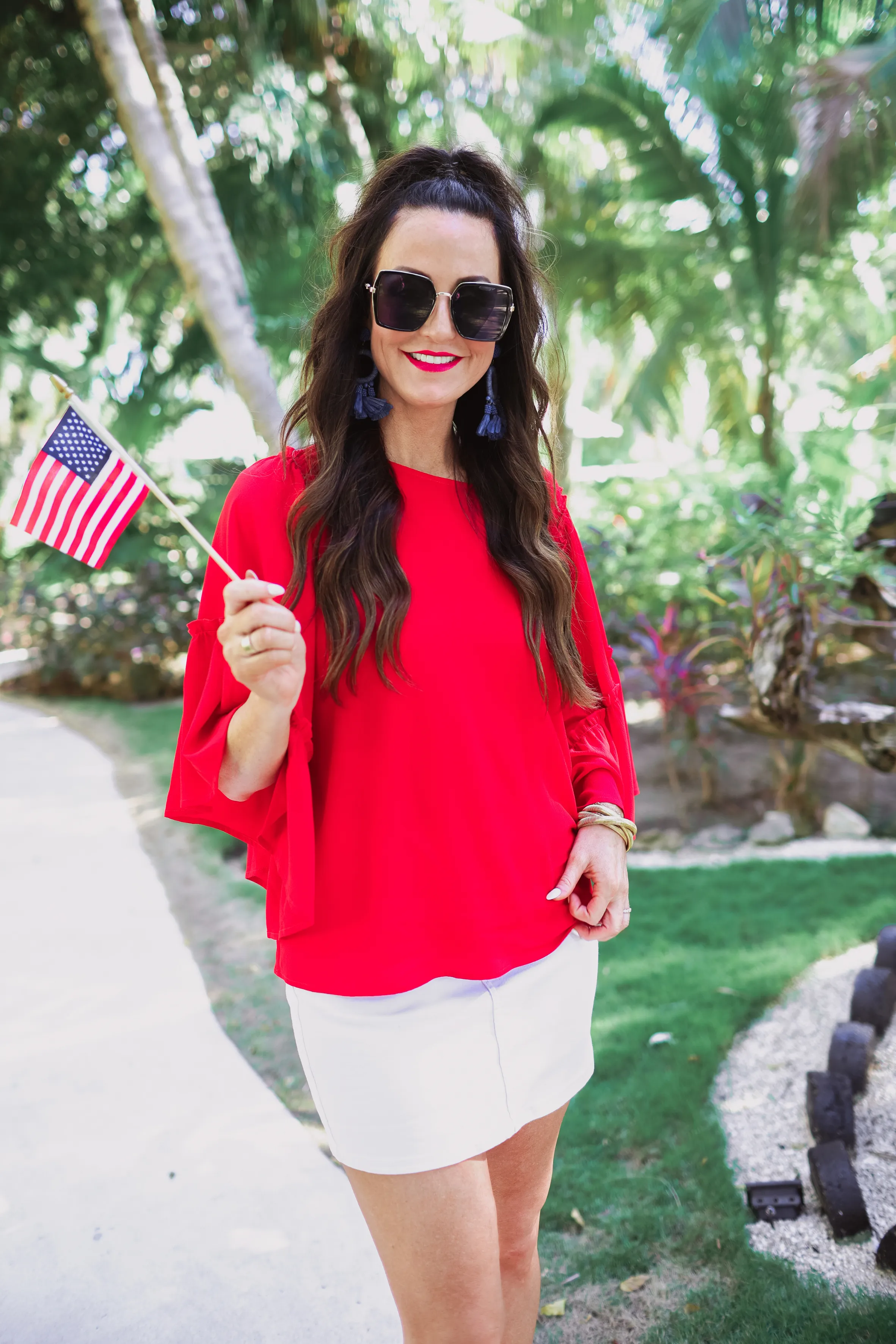 PREORDER-Blaine Ruffle Sleeve Top