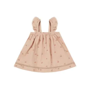 Quincy Mae Ruffle Tank Dress - Cherries