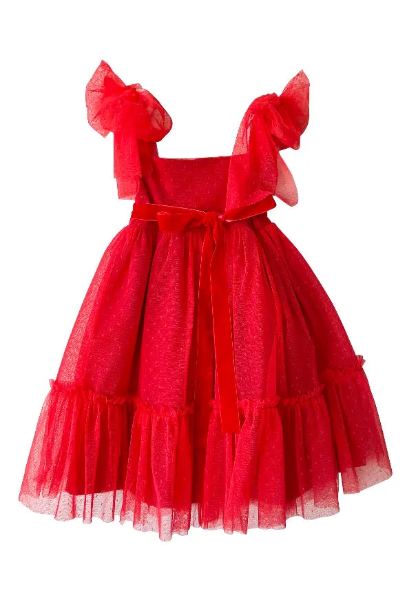 "Enid" Red Tulle Dress
