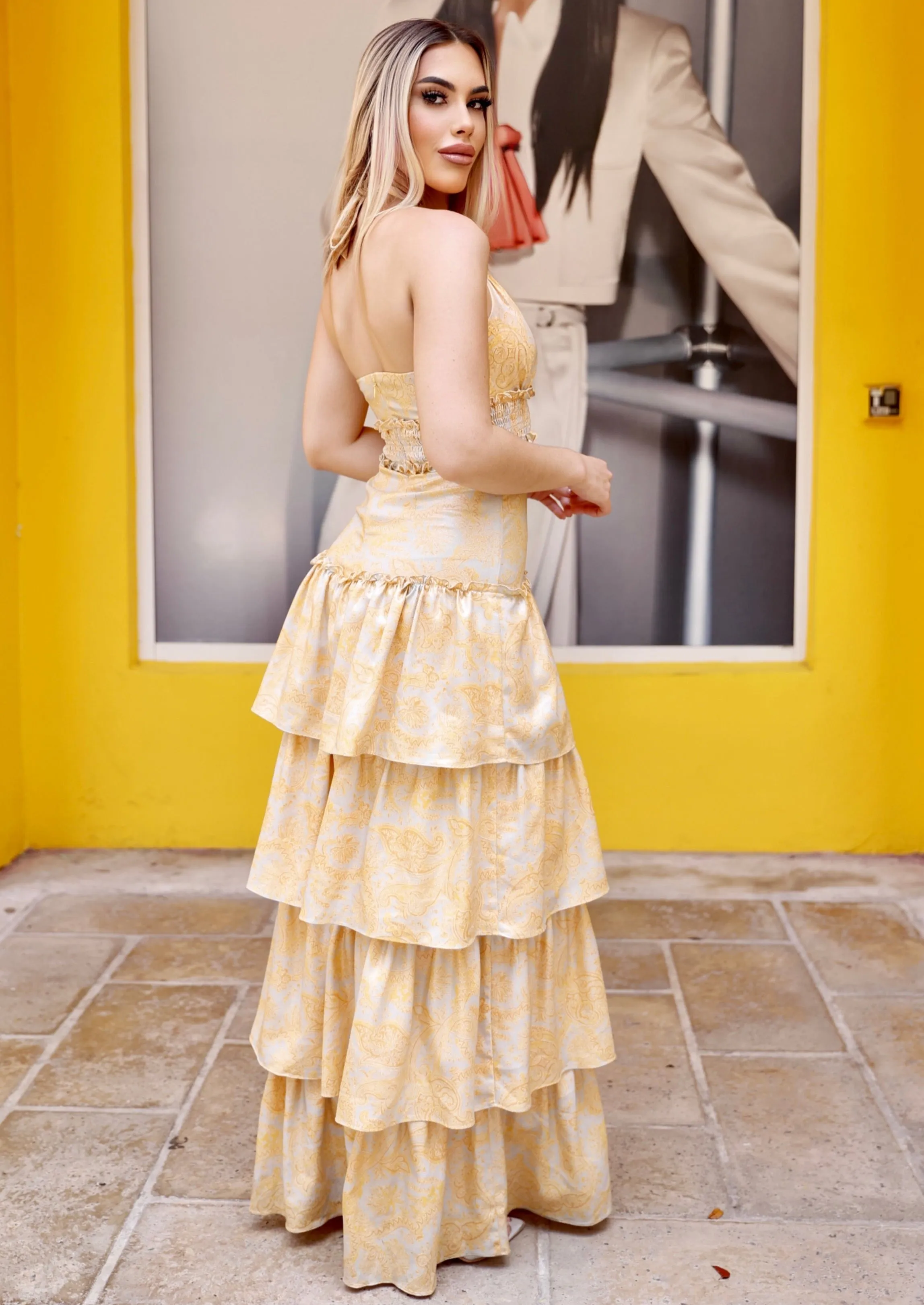 "MONIQUE" HALTER GOWN