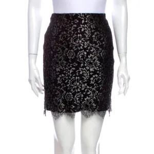 Ralph Lauren Black Lace Mini Skirt XS