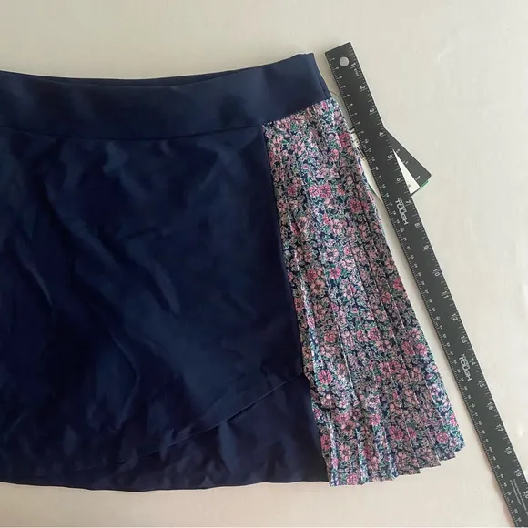 Ralph Lauren RLX Skirt Womens Medium Blue Floral Golf Tennis Pickleball Skort