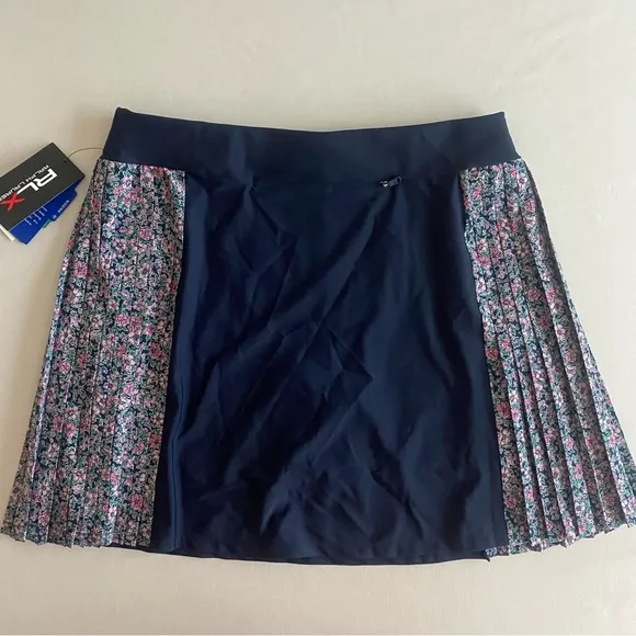 Ralph Lauren RLX Skirt Womens Medium Blue Floral Golf Tennis Pickleball Skort