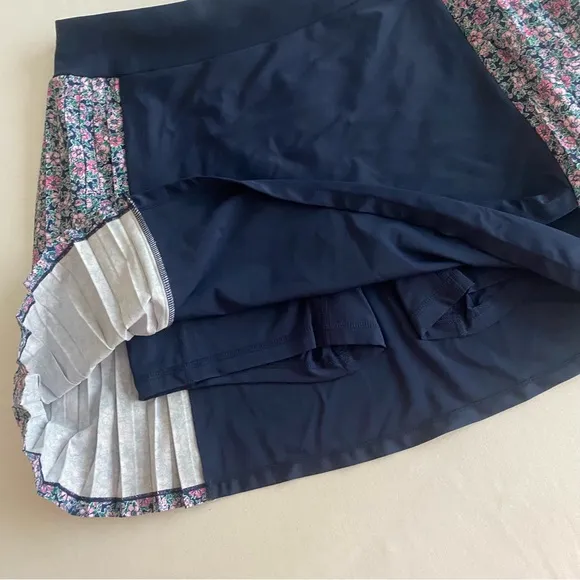 Ralph Lauren RLX Skirt Womens Medium Blue Floral Golf Tennis Pickleball Skort